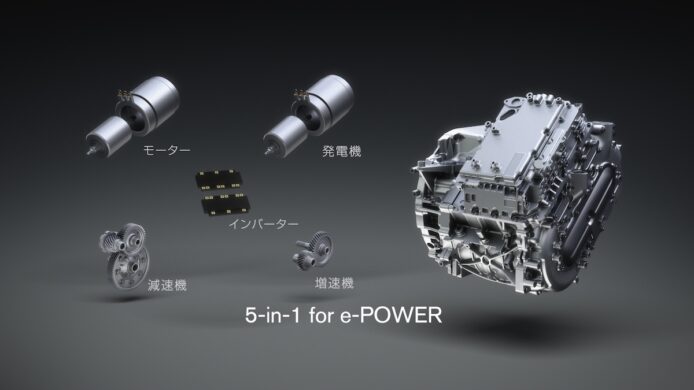 E-POWER 混能系統五合一示意圖.