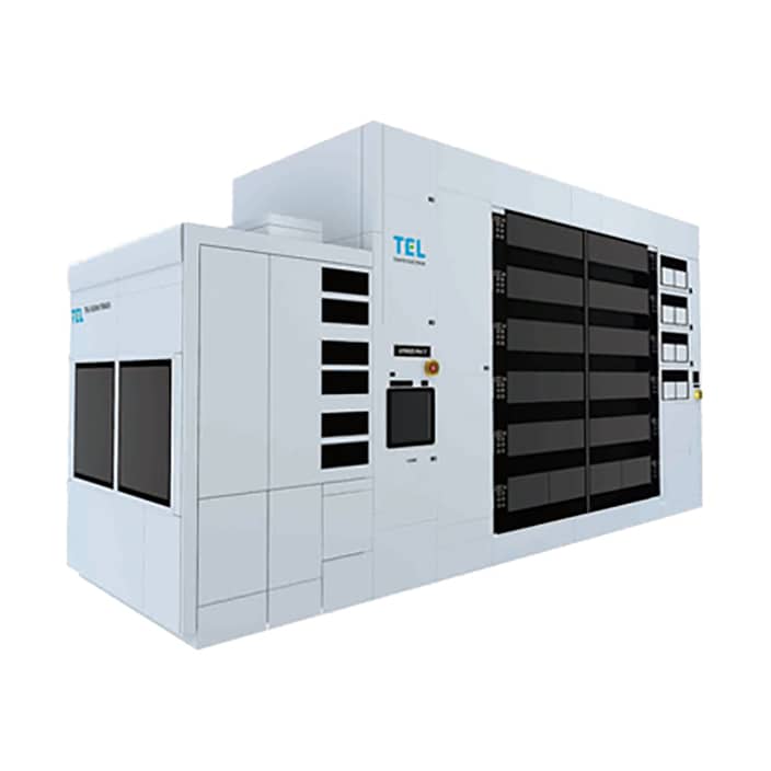 Image shows Tokyo Electron's coater used in semiconductor fabrication