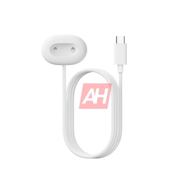 White USB-C charging cable with magnetic connector on a white background.