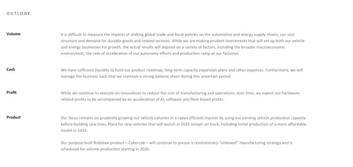 Business outlook focusing on volume, cash, profit, and product strategies in the automotive sector.