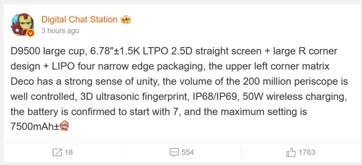 OPPO Find X9 Pro to feature a Dimensity 9500 and a massive battery capacity, according to a rumor