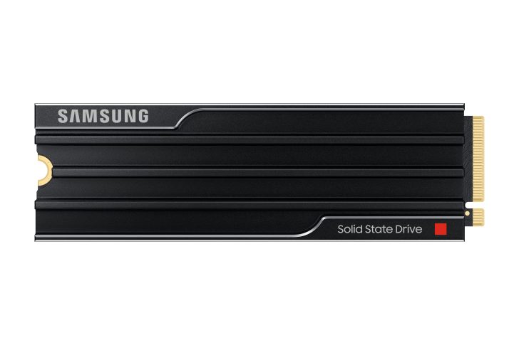 Samsung solid state drive with black design for high-speed data storage and performance.