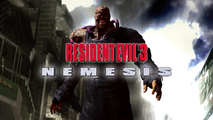 Resident Evil 3 cover featuring the intimidating Nemesis in an urban setting.