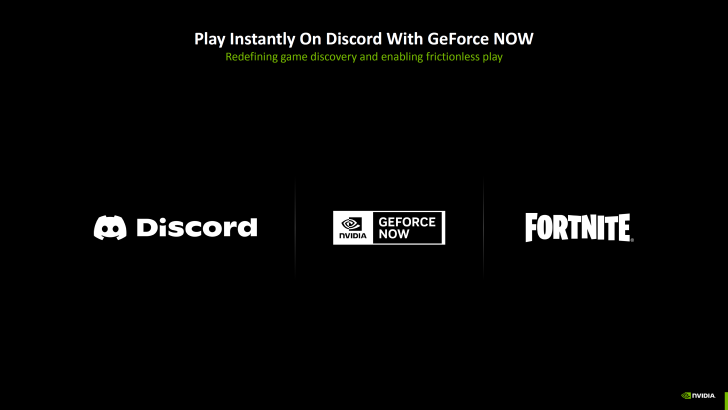 Play instantly on Discord with GeForce NOW, featuring Fortnite. Game discovery redefined.