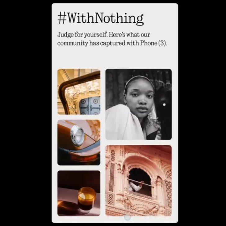 Nothing gets exposed for using fake camera samples claimed to be snapped by the Phone 3