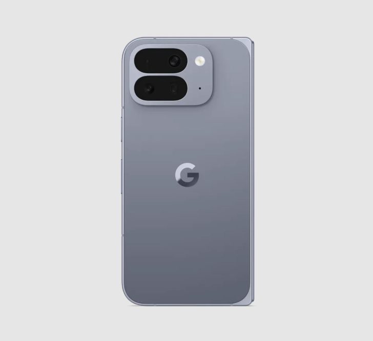 Back of a sleek, modern smartphone with a gray finish and dual cameras, featuring a stylish design.