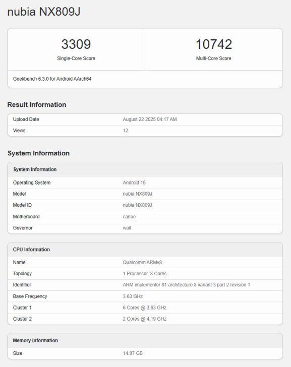 REDMAGIC 11 Pro spotted in new benchmark leak with a Snapdragon 8 Gen 5