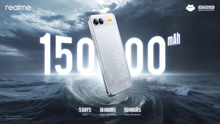 Realme has announced a concept smartphone with a 15,000mAh battery