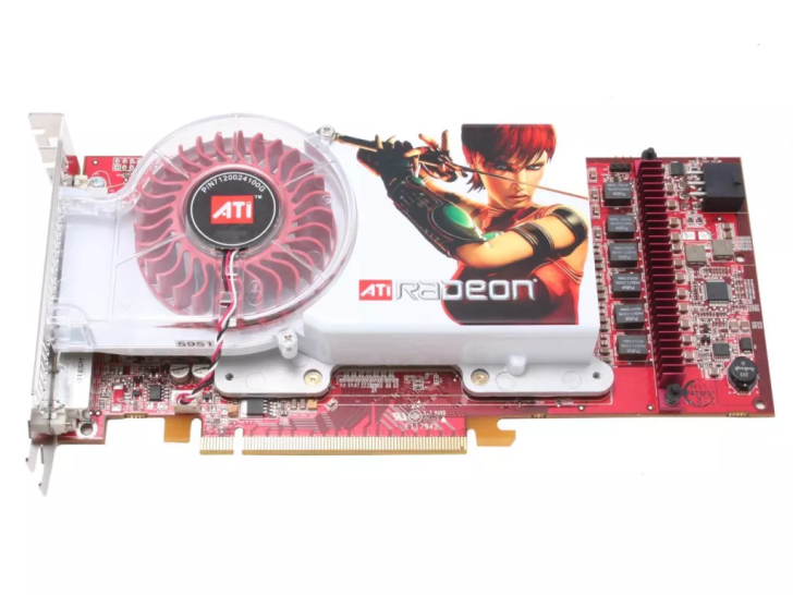 ATI Radeon graphics card featuring artwork.
