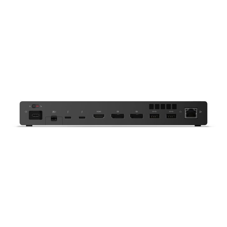 Dell Thunderbolt Dock WD22TB4 with multiple ports on a clean white background.