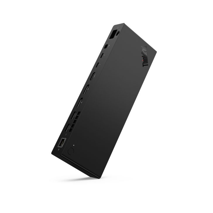 Lenovo ThinkPad docking station with multiple ports.