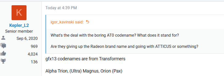 AMD RDNA 5 "Radeon" GPUs Are Codenamed After Transformers: Alpha Trio, Ultra Magnus & Orion Pax