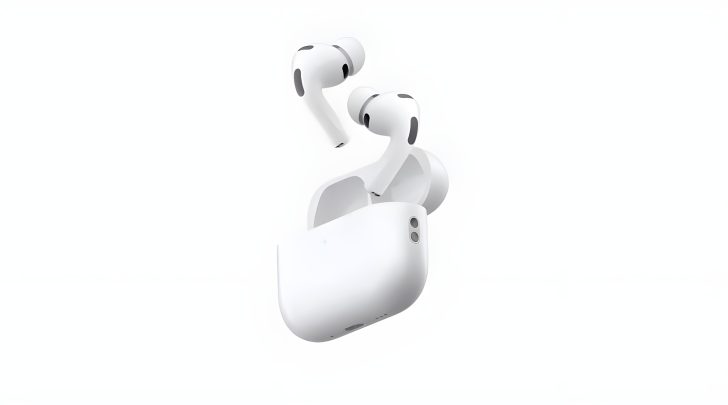 Apple AirPods Pro in charging case.