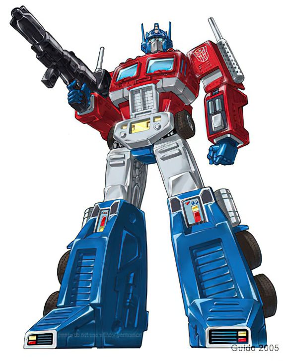 Cartoon robot with Guido 2005 signature in bottom corner.