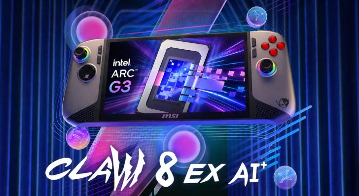 MSI Claw 8 EX AI+ Gaming Handheld With Intel's Arc G3 Extreme Listed Online for €1599