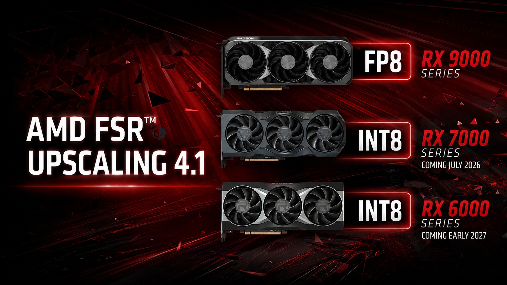 AMD Is Finally Bringing FSR 4.1 To RDNA 3 GPUs In July, RDNA 2 GPUs In Early 2027