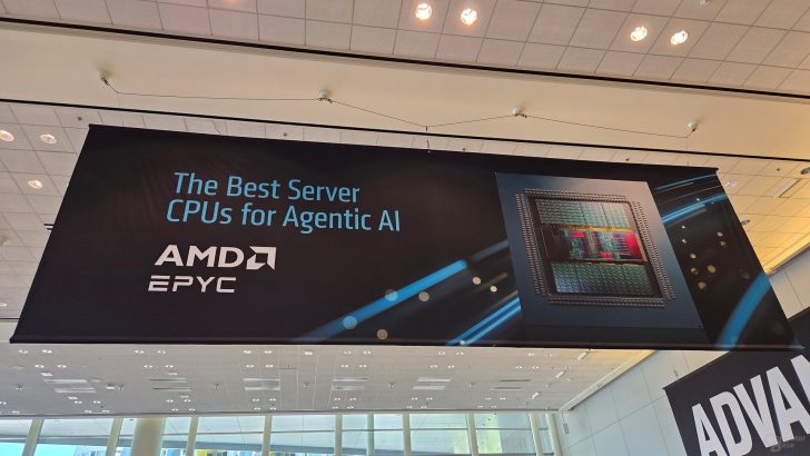 A large banner displays the AMD EPYC logo with the text 'The Best Server CPUs for Agentic AI' alongside an image of a CPU chip.