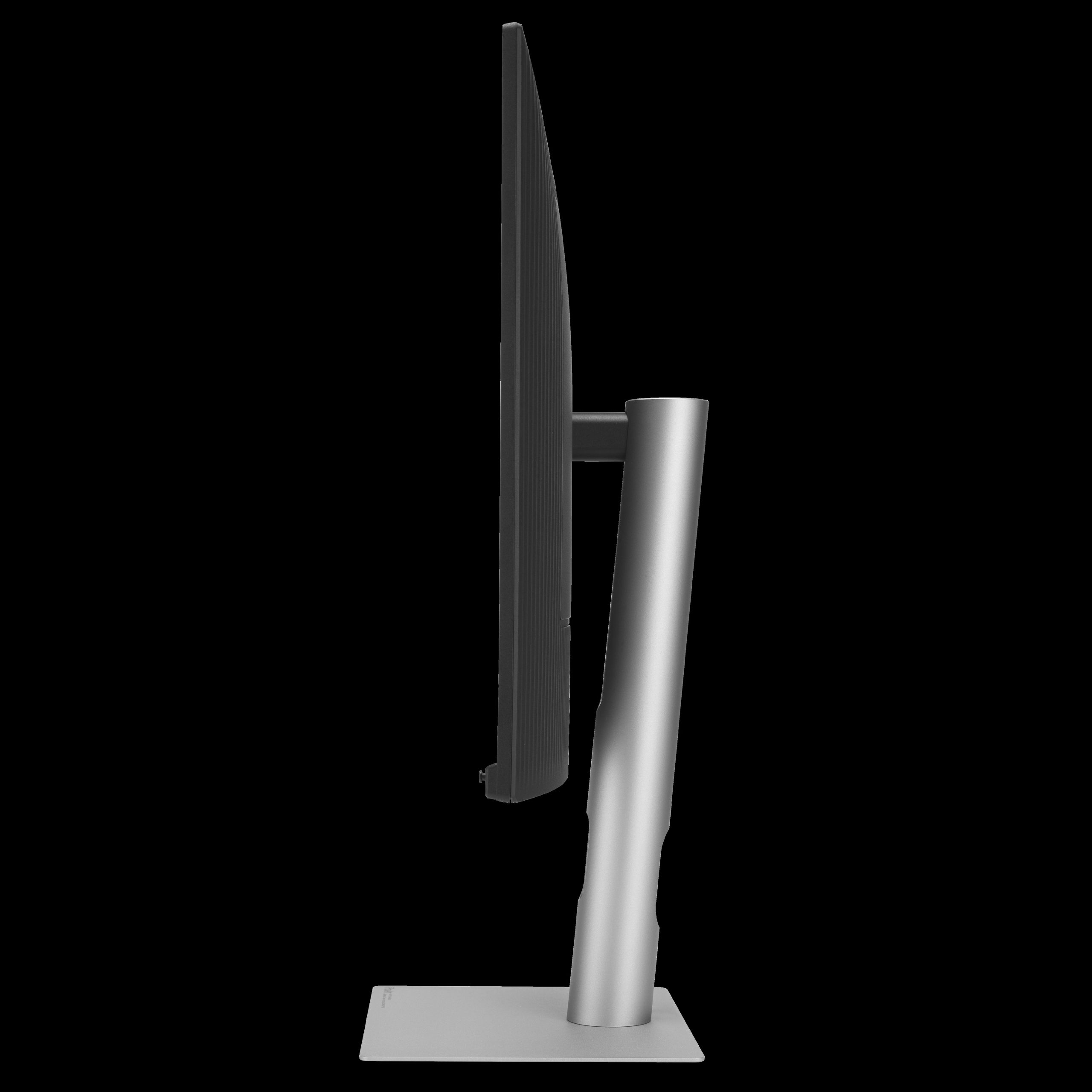 A side view of the Philips 27E1N8900 monitor with its slim profile and ergonomic stand.
