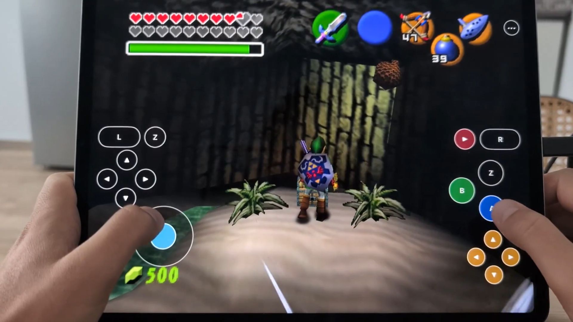 The Legend of Zelda: Ocarina of Time running natively on iPadOS