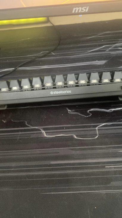 A SteelSeries wireless keyboard developed a bloated battery because of being plugged in for too long
