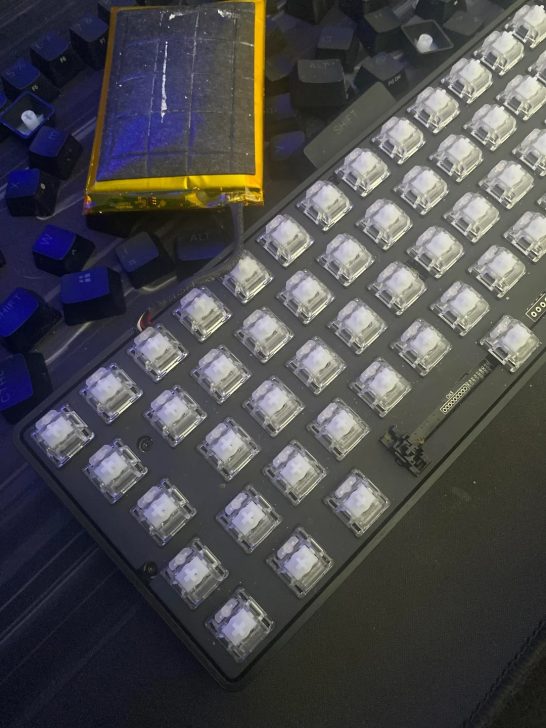 A SteelSeries wireless keyboard developed a bloated battery because of being plugged in for too long